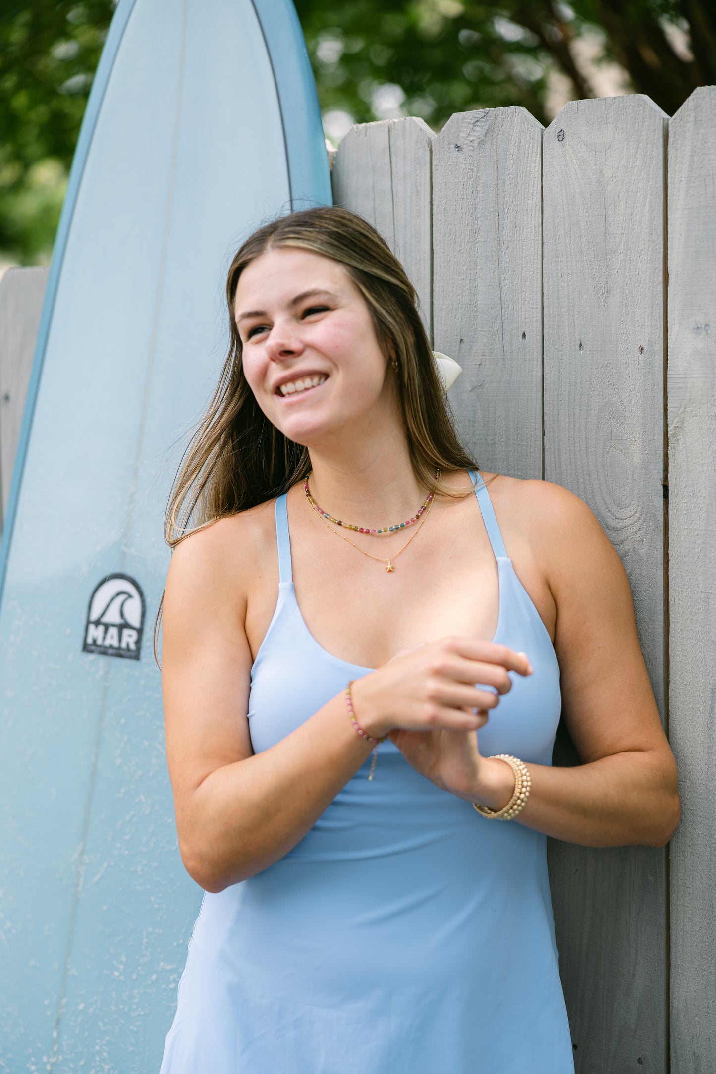 Canaveral Coastline - Multi Color Genuine Gemstone Chain
