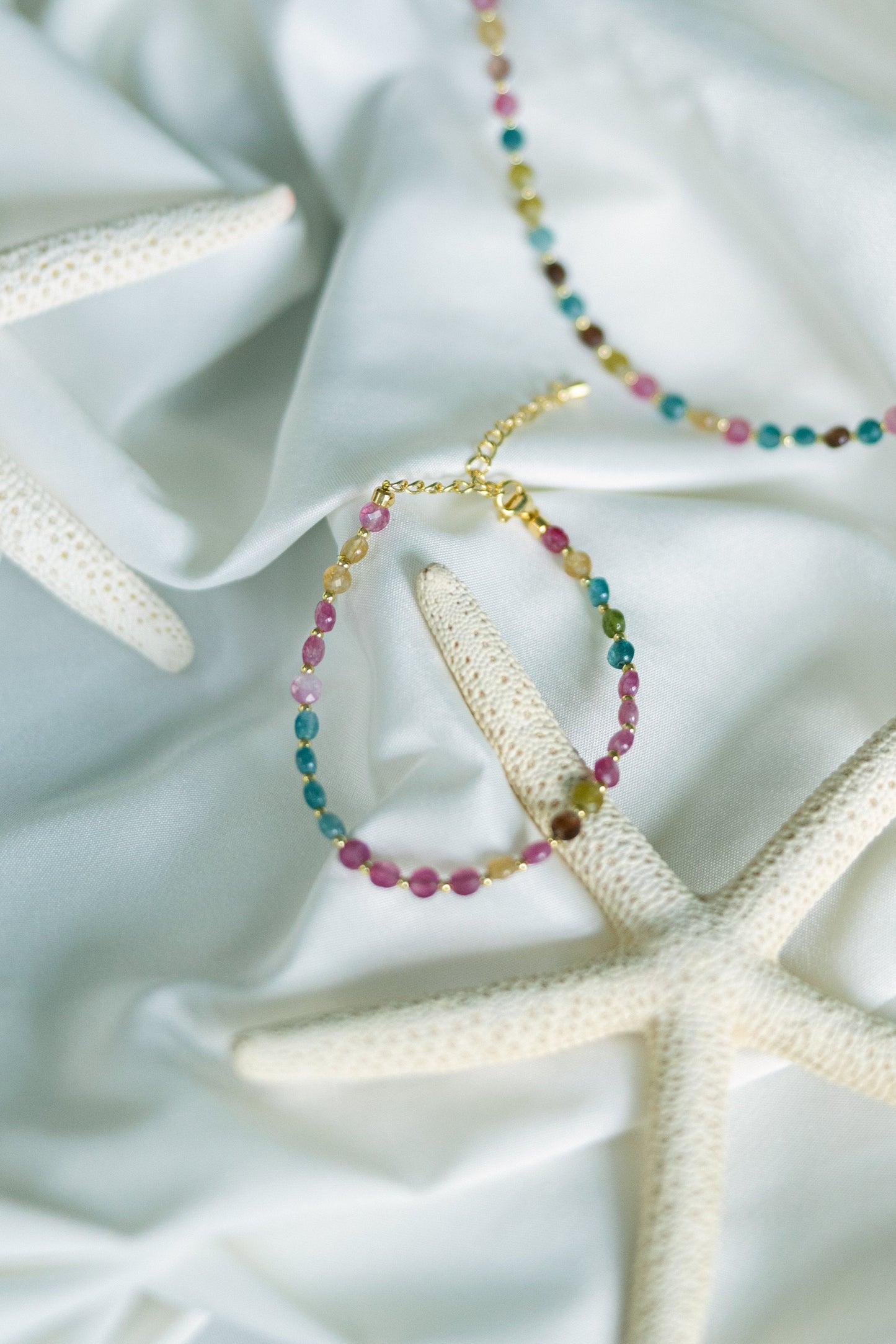 Canaveral Coastline - Multi Color Genuine Gemstone Bracelet