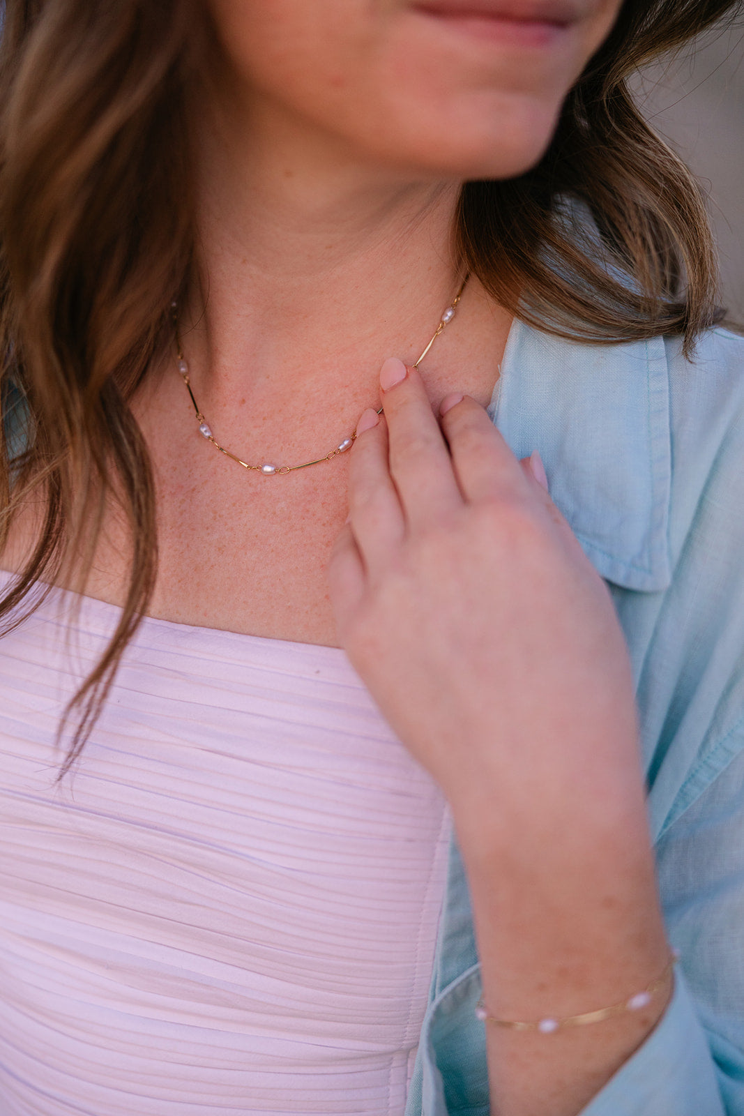 Coastline Thread Necklace