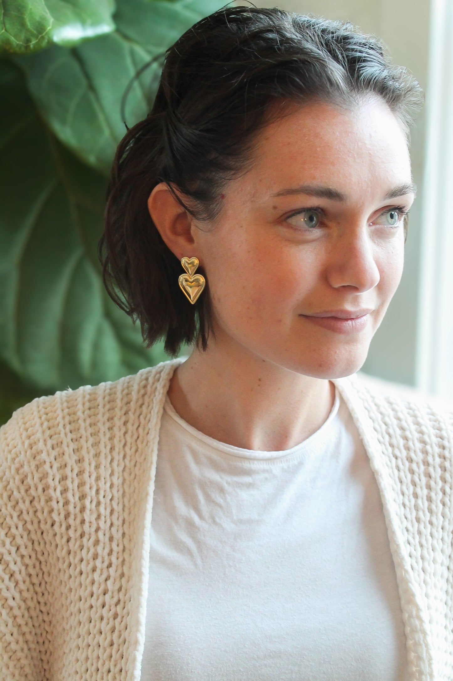 Double Heart Earrings