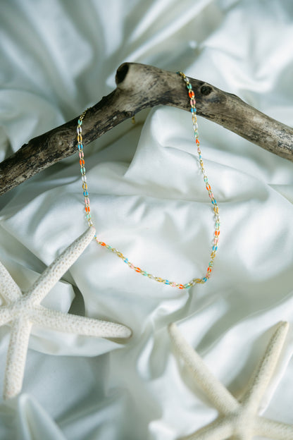 The Boardwalk Enamel Chain Necklace