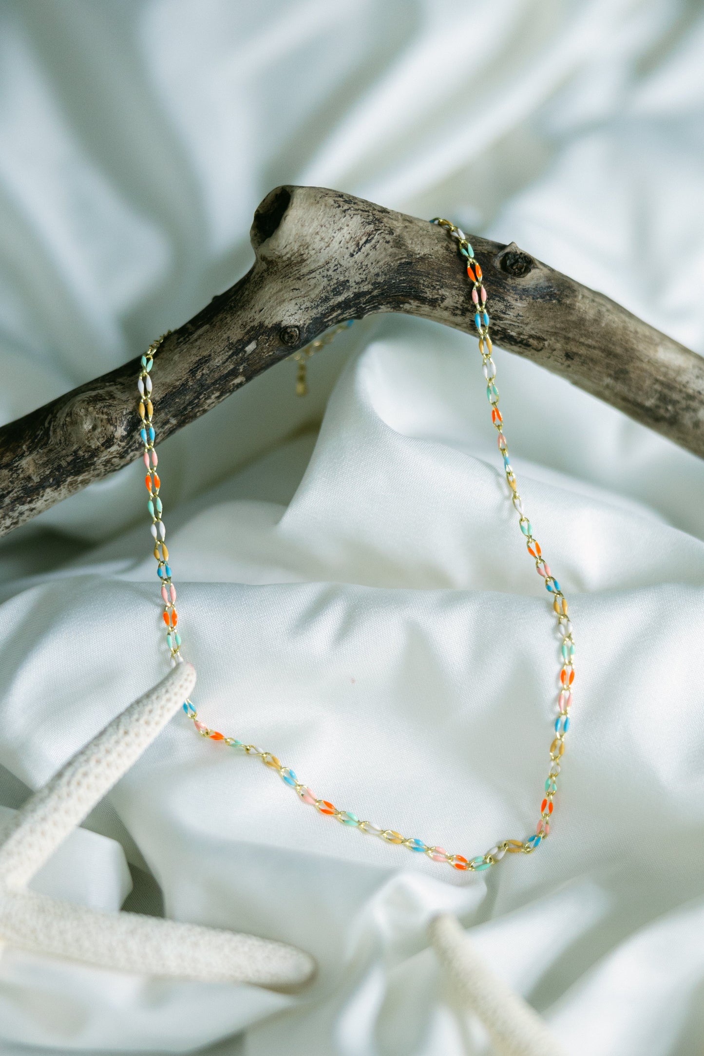 The Boardwalk Enamel Chain Necklace